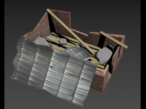 ruined house 3D-Modell