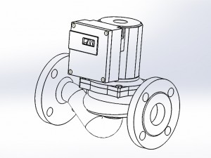 centrifugal circulating pump Model 3D