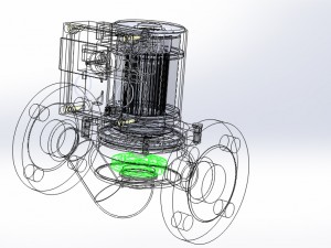 centrifugal circulating pump Model 3D