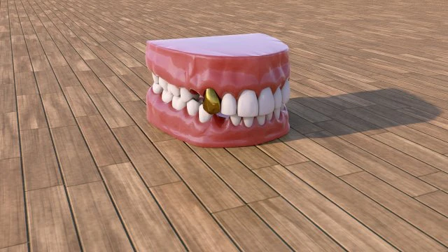 pirate denture 3D Model .c4d .max .obj .3ds .fbx .stl .blend 