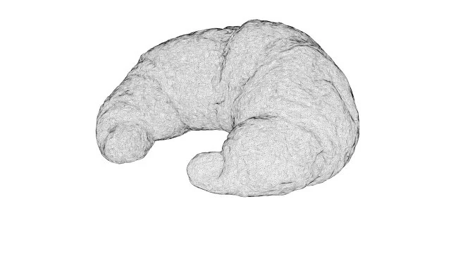 croissant 3D Model .c4d .max .obj .3ds .fbx .stl .blend 