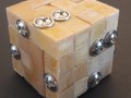 casse tte cube 4 par 4 avec perage de montage 3D Print Models