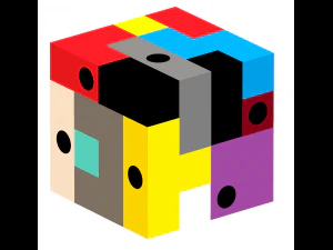 casse tte cube 4 par 4 avec perage de montage 3D Print Model