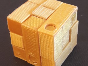 casse tte cube 3 par 3 avec perage de montage v2 3D Print Model