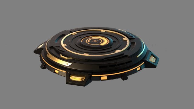 mechanical turntable Model 3D .c4d .max .obj .3ds .fbx .stl .blend 