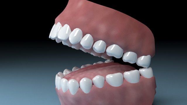 teeth tongue mouth Model 3D .c4d .max .obj .3ds .fbx .stl .blend 