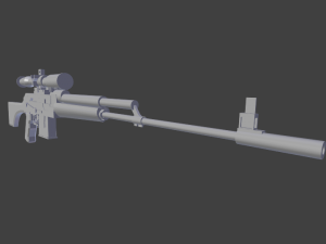 sniper long 3D 模型
