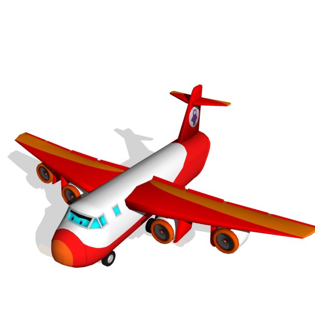 cargo plane Model 3D .c4d .max .obj .3ds .fbx .stl .blend 