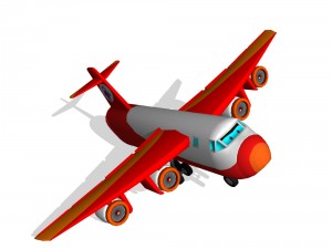 cargo plane Model 3D