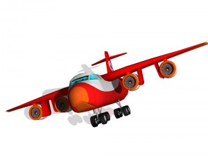 cargo plane Model 3D