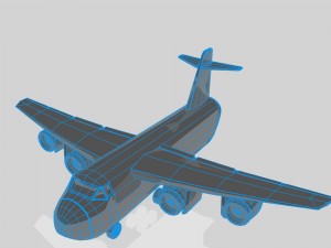 cargo plane Model 3D