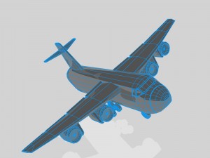 cargo plane Model 3D