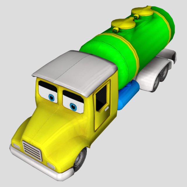 water tanker 3D Модель .c4d .max .obj .3ds .fbx .stl .blend 