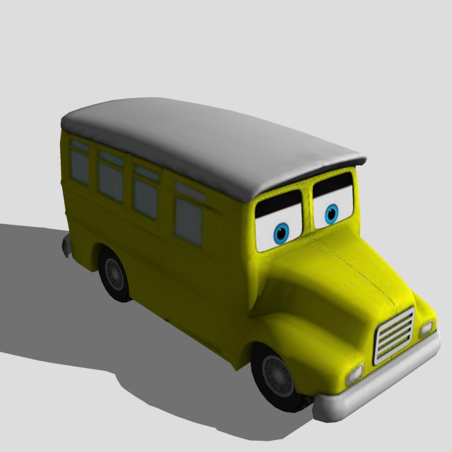 school bus Model 3D .c4d .max .obj .3ds .fbx .stl .blend 