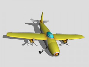 jet plane Model 3D
