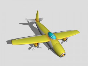 jet plane Model 3D