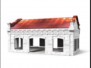 brick hous 3D Модель