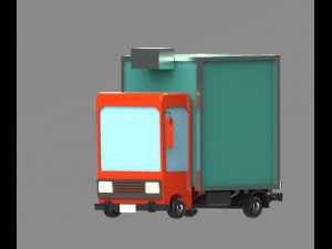 low poly vehicles - pack Model 3D