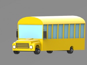 low poly vehicles - pack Model 3D