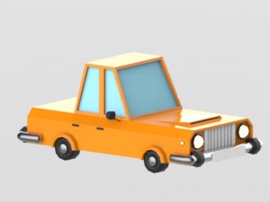 low poly vehicles - pack Model 3D