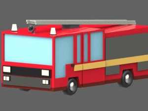 low poly vehicles - pack Model 3D