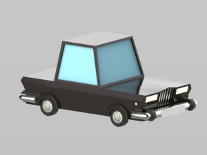 low poly vehicles - pack Model 3D