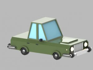 low poly vehicles - pack 3D Model