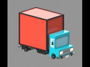 low poly vehicles - pack Model 3D