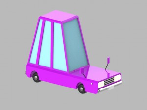low poly vehicles - pack Model 3D
