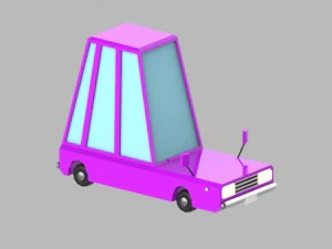low poly vehicles - pack 3D Model