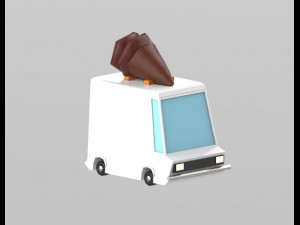 low poly vehicles - pack Model 3D
