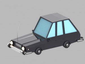 low poly vehicles - pack Model 3D