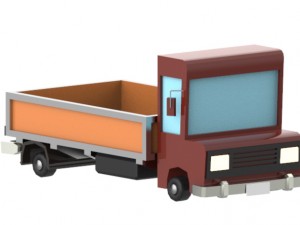 low poly vehicles - pack Model 3D