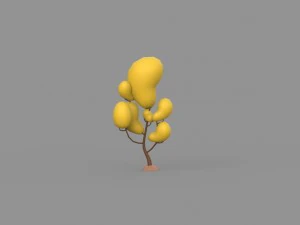 low poly tree collection 3D Model