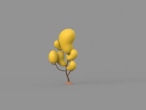 low poly tree collection 3D Model