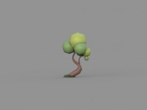 low poly tree collection Modelo 3D