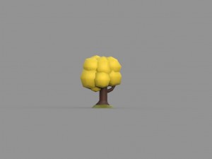 low poly tree collection Modelo 3D