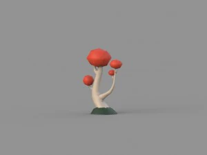 low poly tree collection 3D Model