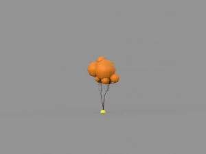 low poly tree collection 3D Model
