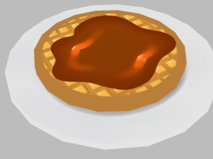 breakfast pack - low poly hand painted 3Dモデル