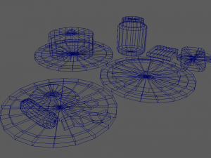 breakfast pack - low poly hand painted 3Dモデル