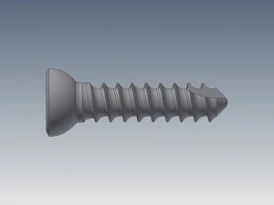 tornillo de hueso cortical Modelo 3D