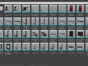 old factory modular package fbx-ue4 3Dモデル