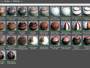 old factory modular package fbx-ue4 3Dモデル