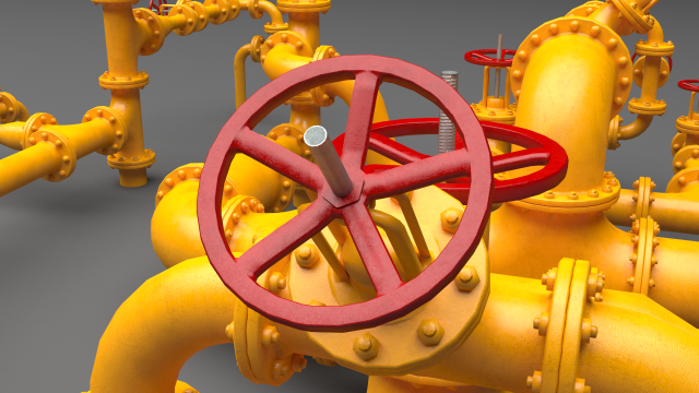 pbr industrial pipes 3D Model .c4d .max .obj .3ds .fbx .stl .blend 
