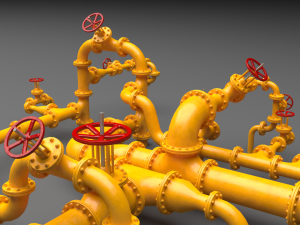 pbr industrial pipes 3D Model