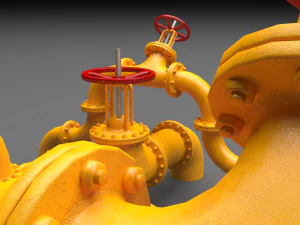 pbr industrial pipes 3D Model