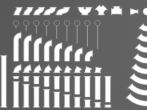 pbr industrial pipes large 3D Model