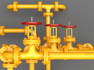 pbr industrial pipes small 3D Model
