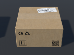 pbr cardboard boxes animated and destructible Modello 3D